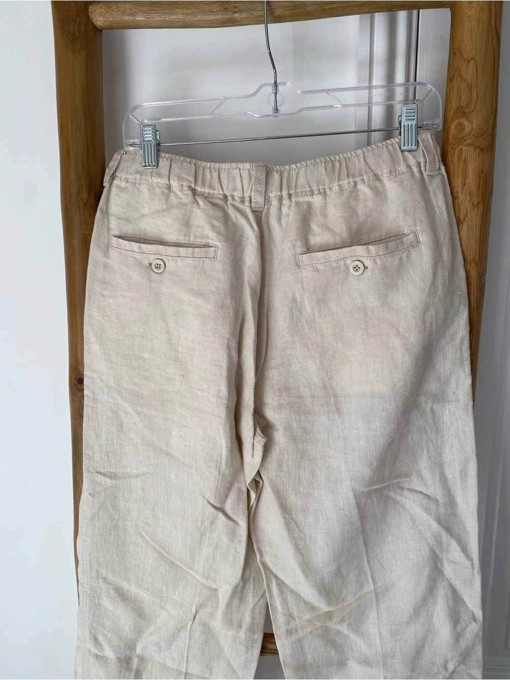 Tommy Bahama Relax Men’s Small 100% Linen On The Beach Drawstring Pants Beige